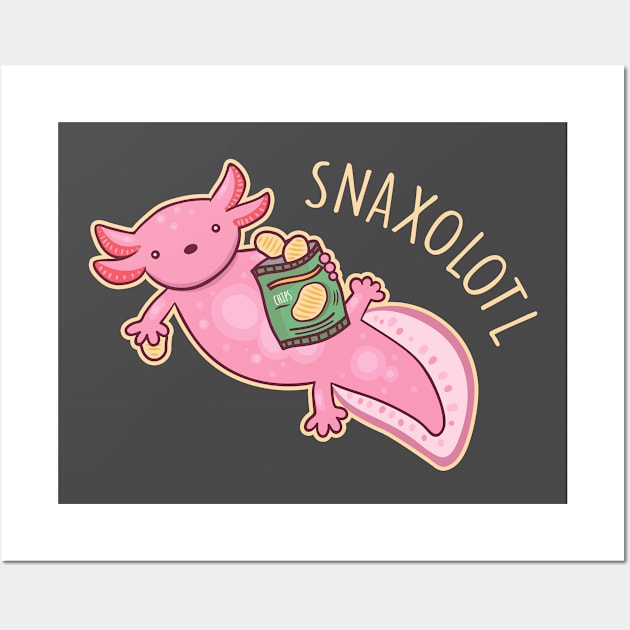 Snaxolotl Wall Art by NinthStreetShirts